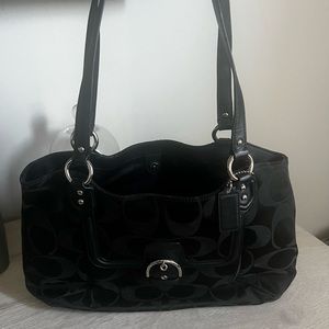 Authentic Vintage Coach signature tote